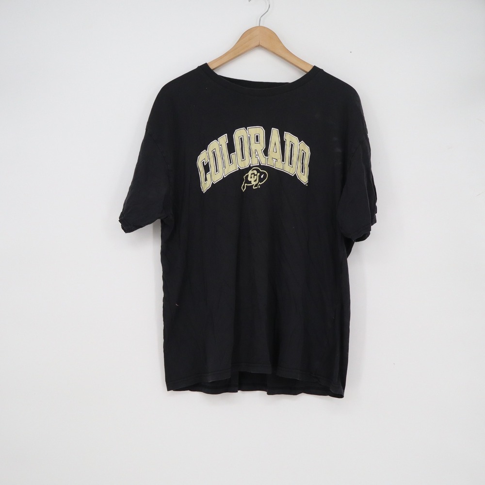Pro Edge Colorado Buffaloes Mens XL Black Graphic T-Shirt Short Sleeve NCAA Tee